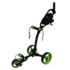 Axglo TriLite 3 Wheel Golf Trolley | Black/Green -Outlet Push Golf Pro Store Axglo TriLite Wheel Golf Trolley Black Green 1