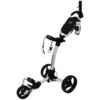 Axglo TriLite 3 Wheel Golf Trolley | White/Black -Outlet Push Golf Pro Store Axglo TriLite Wheel Golf Trolley White Black 1