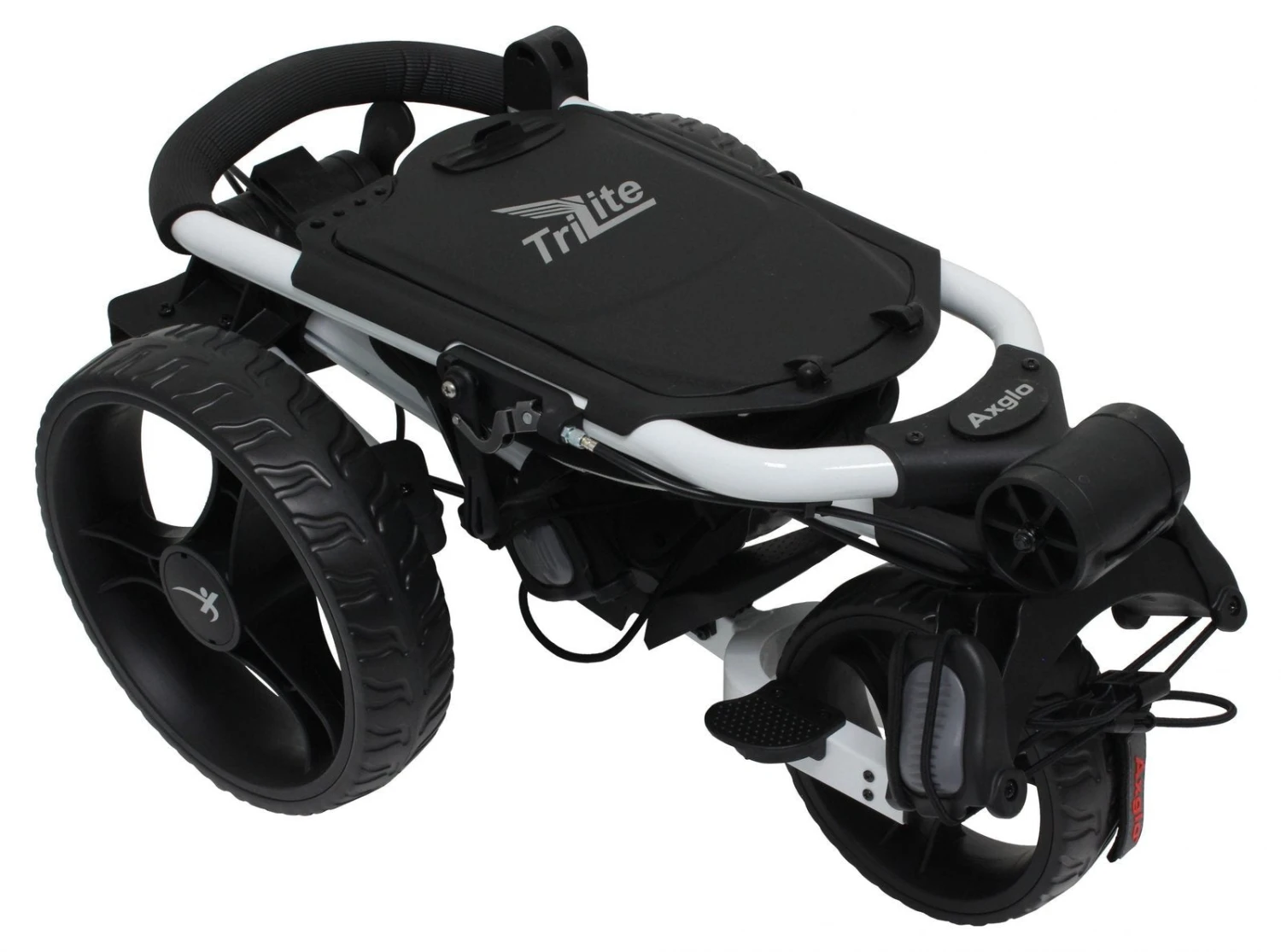 Axglo TriLite 3 Wheel Golf Trolley | White/Black 5 Axglo TriLite 3 Wheel Golf Trolley | White/Black - Image 3
