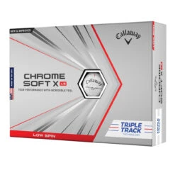 Callaway Chrome Soft X LS Triple Track Golf Balls | White