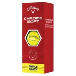 Callaway Chrome Soft Triple Track Golf Balls | Yellow -Outlet Push Golf Pro Store Callaway 2022 Chrome Soft Triple Track Golf Balls Yellow 4