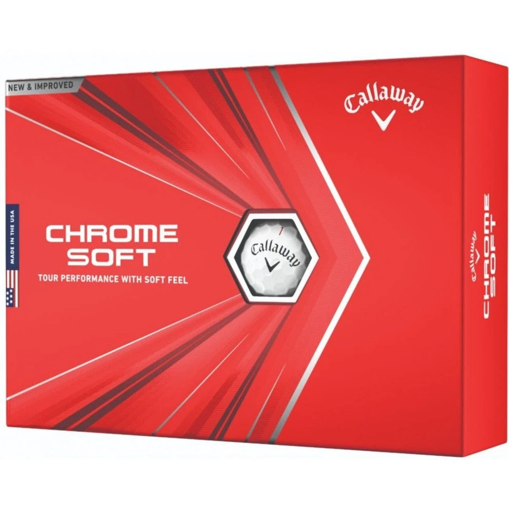 Callaway Chrome Soft Golf Balls | White 3 Callaway Chrome Soft Golf Balls | White