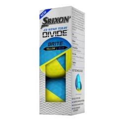 Srixon Q-Star Tour Divide Golf Balls | Yellow/Blue -Outlet Push Golf Pro Store Srixon Star Tour Divide Golf Balls Yellow Blue 20