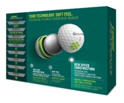 TaylorMade Tour Response Golf Balls | White 7 TaylorMade Tour Response Golf Balls | White -Outlet Push Golf Pro Store TM22BAL TA505 N7638401 TourResponse WHT GLB dz Tray v3