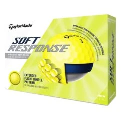 TaylorMade Soft Response Golf Balls | Matte Yellow