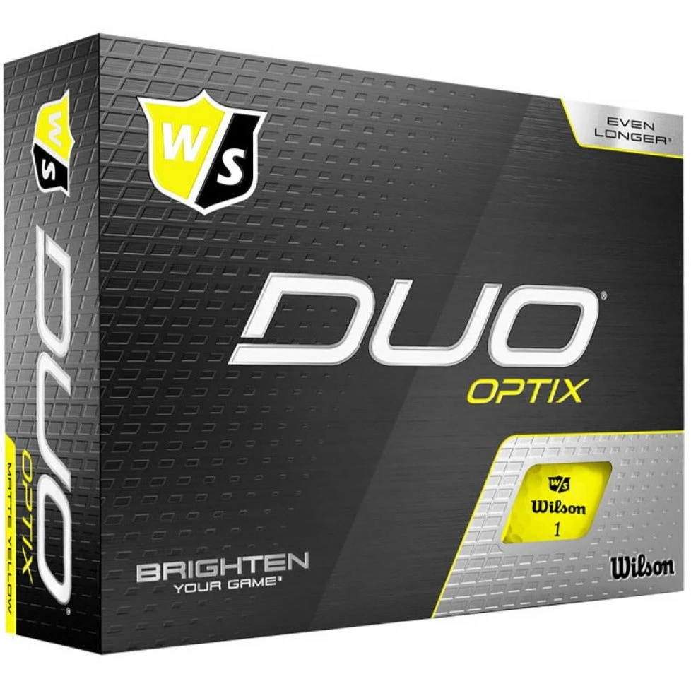 Wilson Staff Duo Optix Matte Golf Balls | Yellow 3 Wilson Staff Duo Optix Matte Golf Balls | Yellow