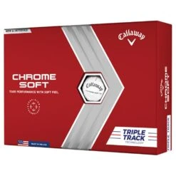Callaway Chrome Soft Triple Track Golf Balls | White